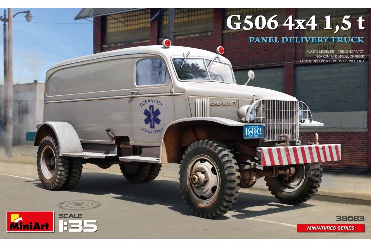 1:35 MiniArt 38083 Chevrolet G506 4X4 1,5 t Panel Delivery Truck - Min38083 1 - MIN38083