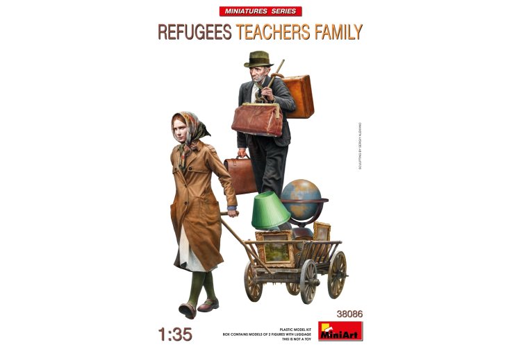 1:35 MiniArt 38086 Familie van Vluchtelingenleraren - 2 Figuren - Min38086 1 - MIN38086
