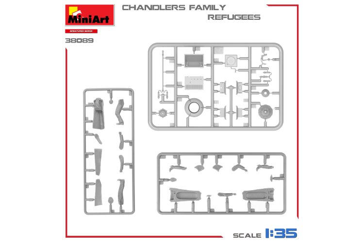 1:35 MiniArt 38089 Refugees - Chandler Family - Figures - Min38089 3 - MIN38089