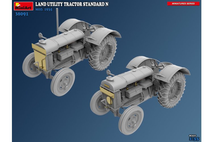 1:35 MiniArt 38091 Land Utility Tractor Standaard Fordson N - Landbouwvoertuig - Min38091 7 - MIN38091