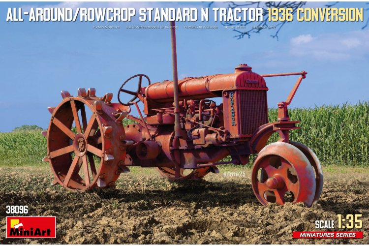 1:35 MiniArt 38096 Fordson N Tractor All-Around/Rowcrop - 1936 Conversie - Landbouwvoertuig - Min38096 1 - MIN38096