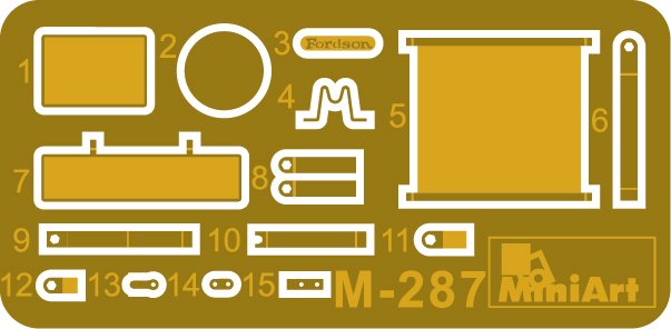 1:35 MiniArt 38096 Fordson N Tractor All-Around/Rowcrop - 1936 Conversie - Landbouwvoertuig - Min38096 2 - MIN38096