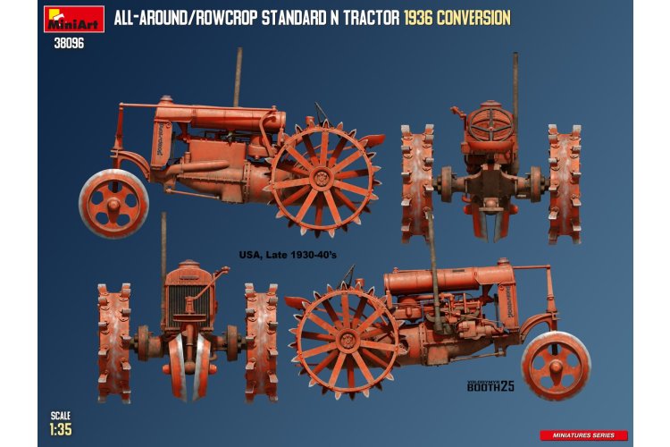 1:35 MiniArt 38096 Fordson N Tractor All-Around/Rowcrop - 1936 Conversie - Landbouwvoertuig - Min38096 5 - MIN38096