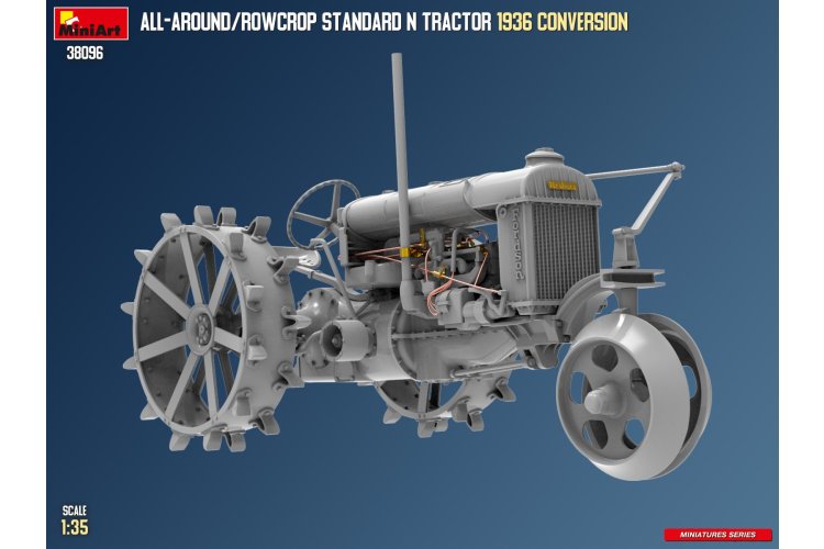 1:35 MiniArt 38096 Fordson N Tractor All-Around/Rowcrop - 1936 Conversie - Landbouwvoertuig - Min38096 6 - MIN38096
