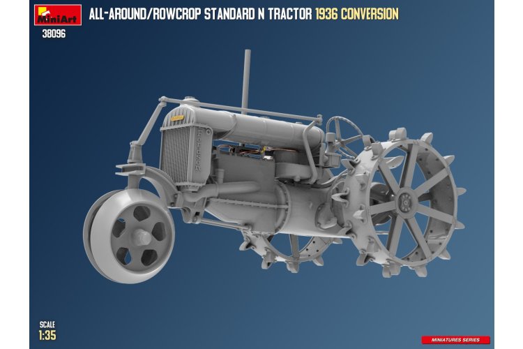 1:35 MiniArt 38096 Fordson N Tractor All-Around/Rowcrop - 1936 Conversie - Landbouwvoertuig - Min38096 7 - MIN38096