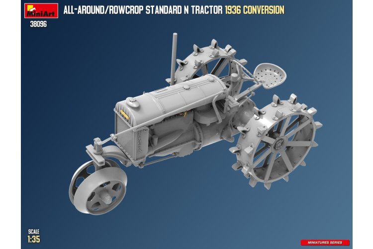 1:35 MiniArt 38096 Fordson N Tractor All-Around/Rowcrop - 1936 Conversie - Landbouwvoertuig - Min38096 8 - MIN38096