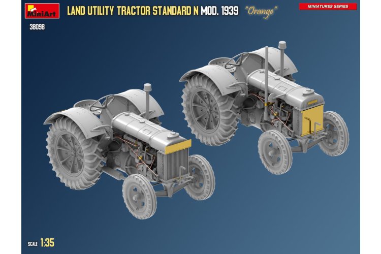 1:35 MiniArt 38098 Land Utility Tractor Standard Fordson N Orange - Model 1939 - Landbouwvoertuig - Min38098 11 - MIN38098