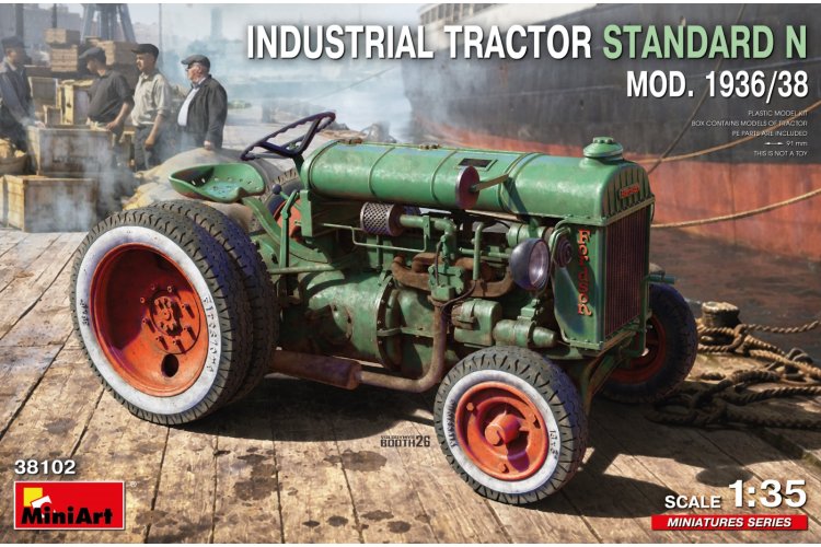 1:35 MiniArt 38102 Fordson Standard N Industrial Tractor Mod. 1936/38 - Britse Tractor - Min38102 1 - MIN38102