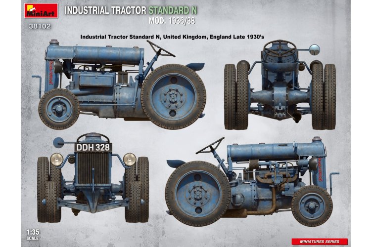 1:35 MiniArt 38102 Fordson Standard N Industrial Tractor Mod. 1936/38 - Britse Tractor - Min38102 10 - MIN38102