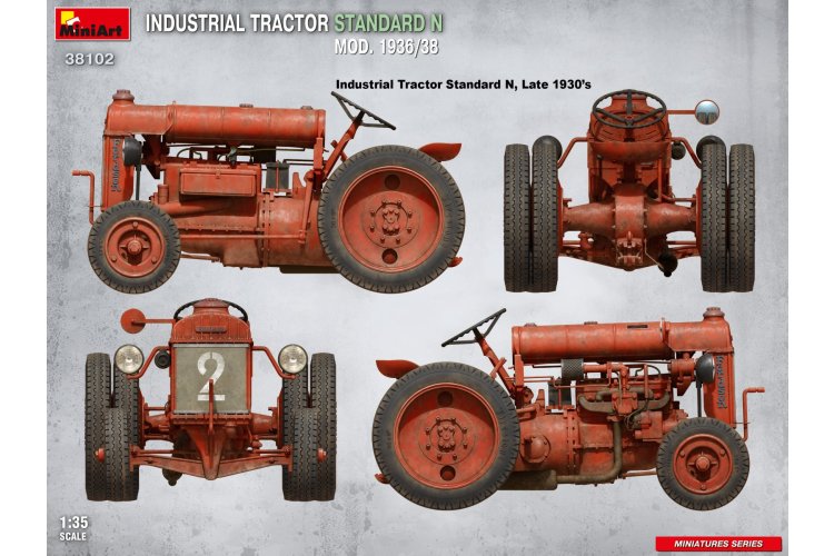 1:35 MiniArt 38102 Fordson Standard N Industrial Tractor Mod. 1936/38 - Britse Tractor - Min38102 11 - MIN38102