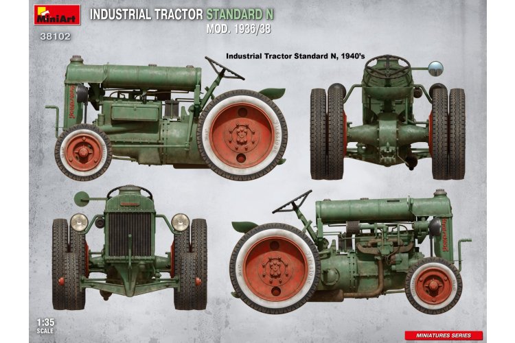 1:35 MiniArt 38102 Fordson Standard N Industrial Tractor Mod. 1936/38 - Britse Tractor - Min38102 12 - MIN38102
