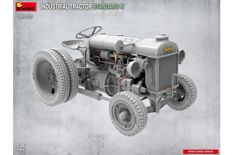 1:35 MiniArt 38102 Fordson Standard N Industrial Tractor Mod. 1936/38 - Britse Tractor - Min38102 2 - MIN38102