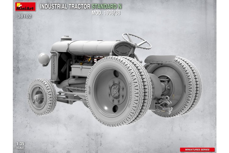 1:35 MiniArt 38102 Fordson Standard N Industrial Tractor Mod. 1936/38 - Britse Tractor - Min38102 4 - MIN38102