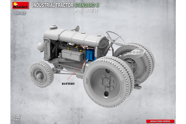 1:35 MiniArt 38102 Fordson Standard N Industrial Tractor Mod. 1936/38 - Britse Tractor - Min38102 8 - MIN38102