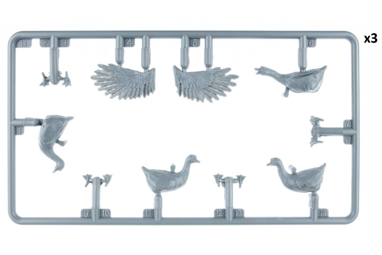 1:35 MiniArt 38114 Ducks and Geese for Diorama &ndash; 33 Birds - Min38114 2 - MIN38114