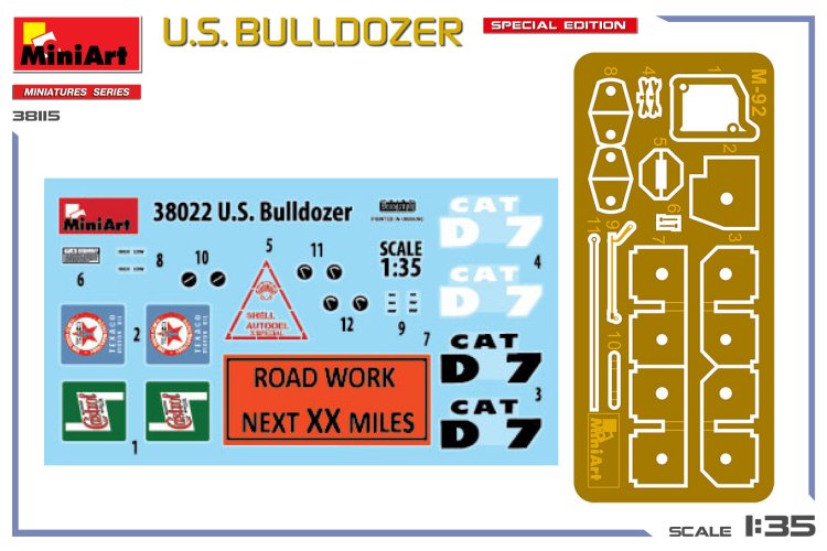 1:35 MiniArt 38115 U.S. Bulldozer - Special Edition - Amerikaanse Bulldozer - Min38115 2 - MIN38115