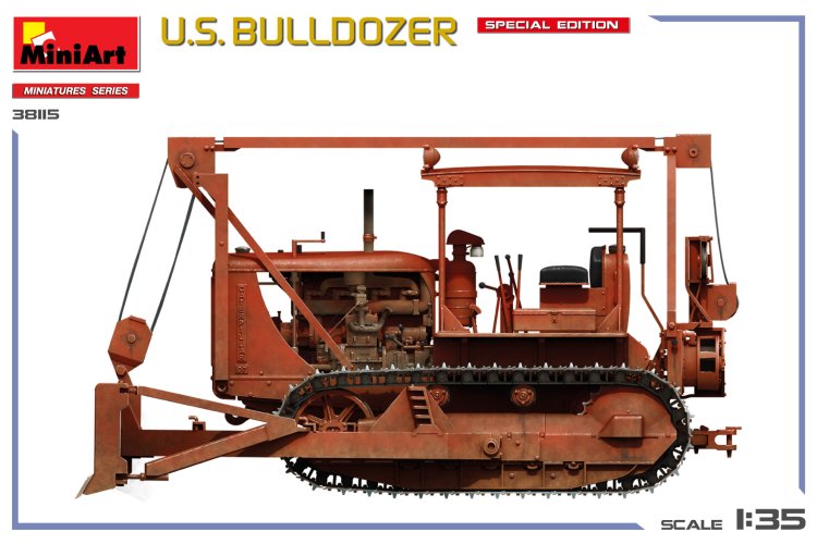 1:35 MiniArt 38115 U.S. Bulldozer - Special Edition - Amerikaanse Bulldozer - Min38115 4 - MIN38115