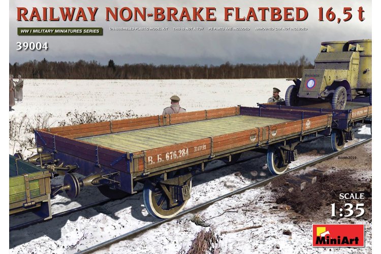 1:35 MiniArt 39004 Railway Non-Brake Flatbed 16,5 T. - Min39004 1 1 - MIN39004