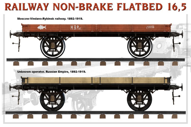 1:35 MiniArt 39004 Railway Non-Brake Flatbed 16,5 T. - Min39004 2 - MIN39004