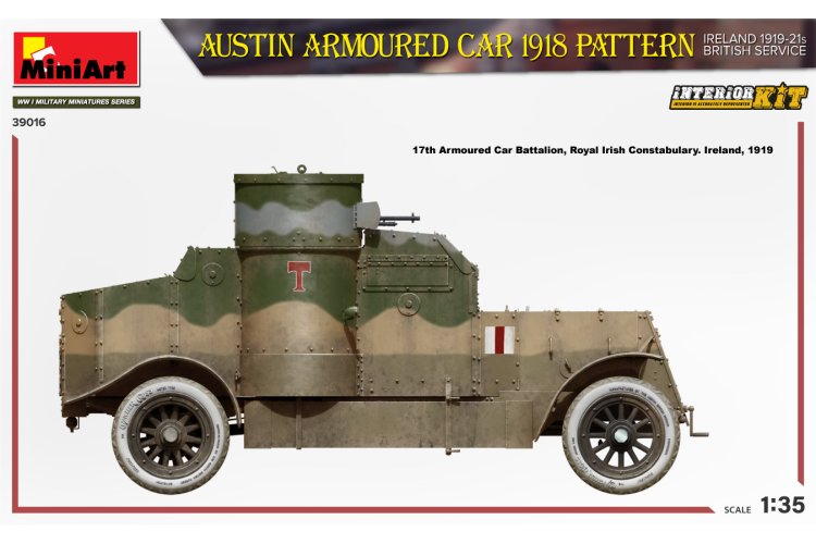 1:35 MiniArt 39016 Austin Armoured Car 1918 Ireland 1919-21 British Service - Min39016 3 - MIN39016