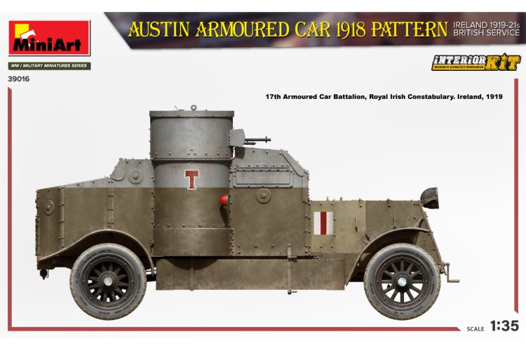 1:35 MiniArt 39016 Austin Armoured Car 1918 Ireland 1919-21 British Service - Min39016 4 - MIN39016