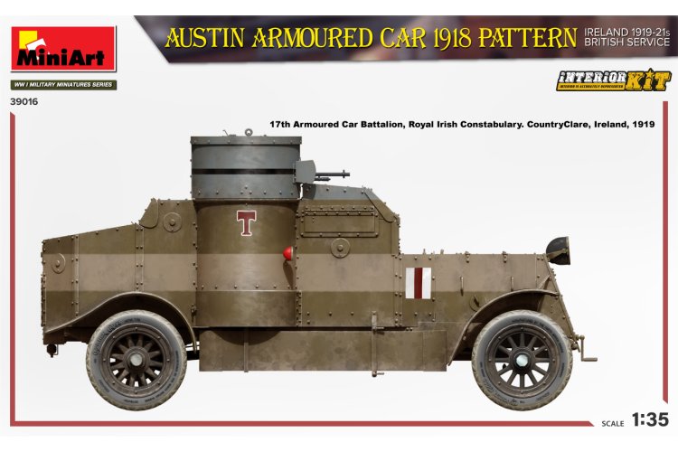 1:35 MiniArt 39016 Austin Armoured Car 1918 Ireland 1919-21 British Service - Min39016 5 - MIN39016