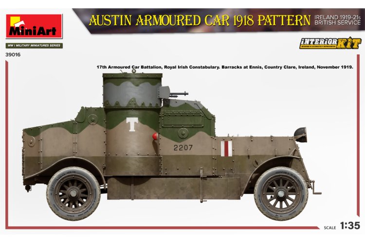 1:35 MiniArt 39016 Austin Armoured Car 1918 Ireland 1919-21 British Service - Min39016 6 - MIN39016