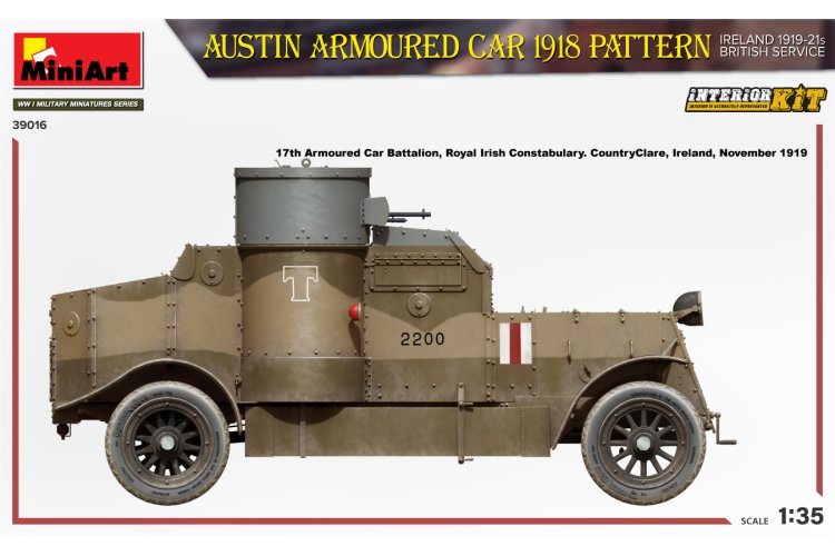 1:35 MiniArt 39016 Austin Armoured Car 1918 Ireland 1919-21 British Service - Min39016 7 - MIN39016