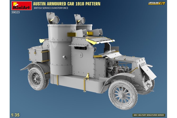 1:35 MiniArt 39023 Austin Armored Car 1918 Pattern - British Service Dunsterforce with Full Interior - Min39023 4 - MIN39023
