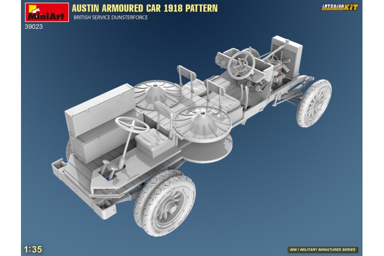 1:35 MiniArt 39023 Austin Armored Car 1918 Pattern - British Service Dunsterforce with Full Interior - Min39023 5 - MIN39023