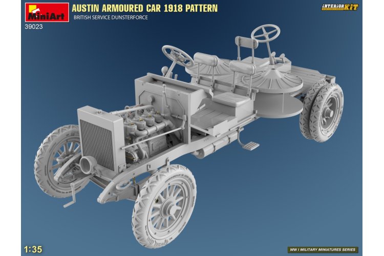 1:35 MiniArt 39023 Austin Armored Car 1918 Pattern - British Service Dunsterforce with Full Interior - Min39023 6 - MIN39023