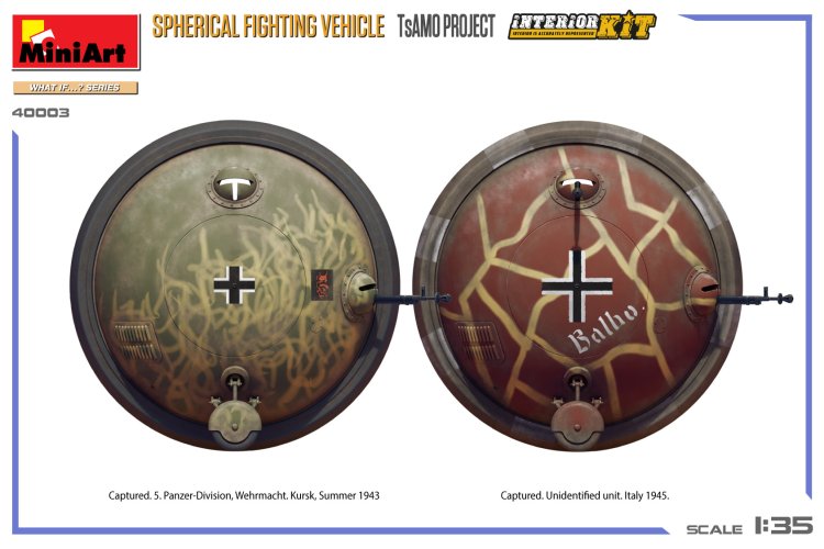 1:35 MiniArt 40003 Sferisch gevechtsvoertuig - TsAMO PROJECT - Militair Fictievoertuig - What If Series - Min40003 2 - MIN40003