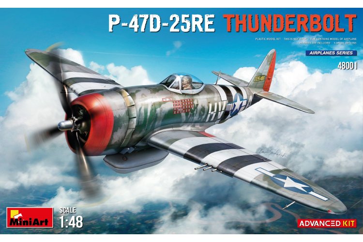 1:48 MiniArt 48001 P-47D-25RE Thunderbolt - Advanced Kit - Min48001 boxart - MIN48001