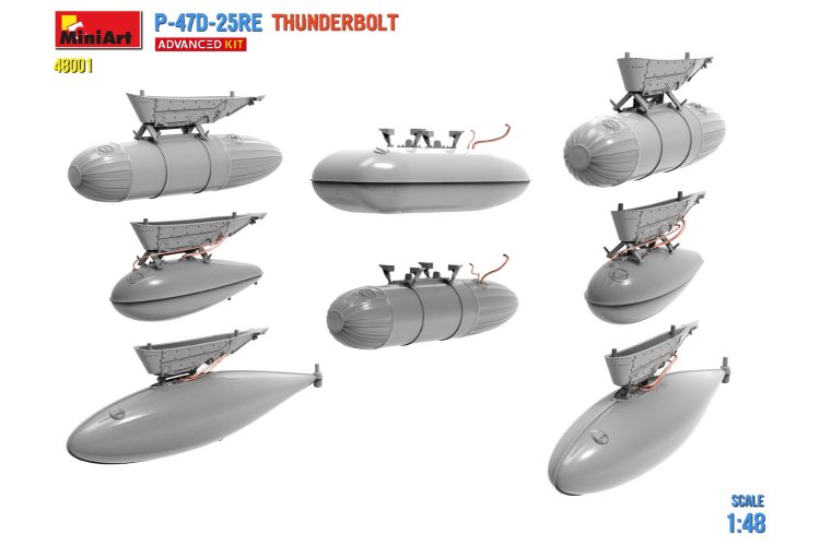 1:48 MiniArt 48001 P-47D-25RE Thunderbolt - Advanced Kit - Min48001 renders 25 - MIN48001