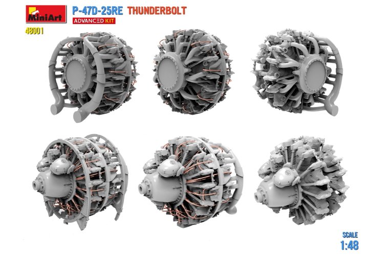1:48 MiniArt 48001 P-47D-25RE Thunderbolt - Advanced Kit - Min48001 renders 27 - MIN48001