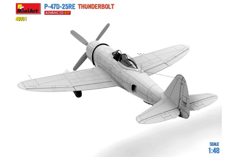1:48 MiniArt 48001 P-47D-25RE Thunderbolt - Advanced Kit - Min48001 renders 4 - MIN48001