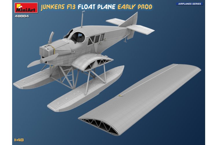 1:48 MiniArt 48004 Junkers F13 Watervliegtuig - Vroege Productie - Min48004 9 - MIN48004