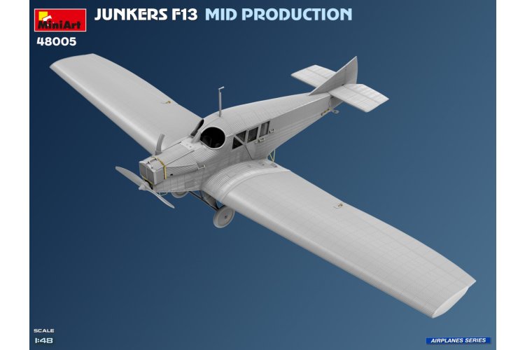 1:48 MiniArt 48005 Junkers F13. Middelste productie - Duitse, Poolse, Zwitserse dienst - Propeller Vliegtuig - Min48005 5 - MIN48005