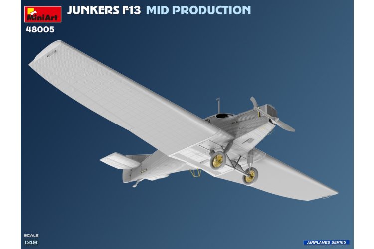 1:48 MiniArt 48005 Junkers F13. Middelste productie - Duitse, Poolse, Zwitserse dienst - Propeller Vliegtuig - Min48005 6 - MIN48005