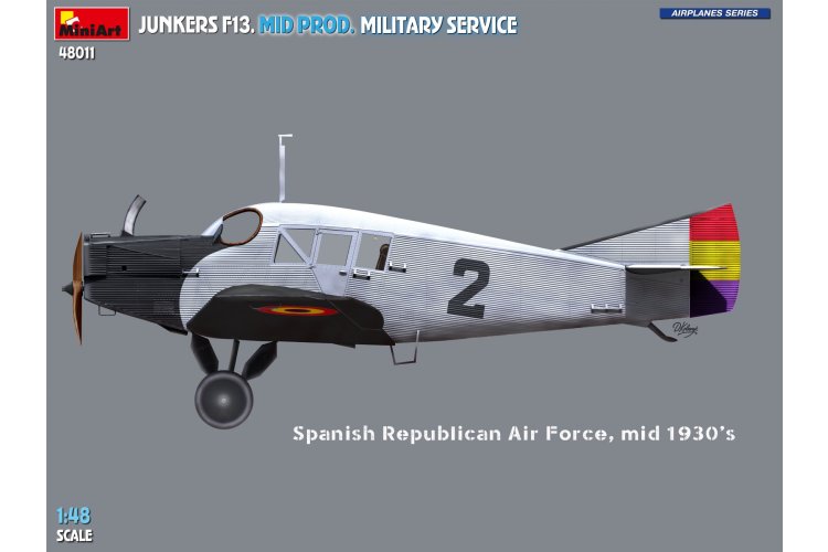 1:48 MiniArt 48011 Junkers F.13 Mid Production Military Service &ndash; German Propeller Aircraft - Min48011 3 - MIN48011