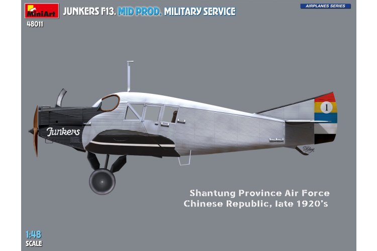 1:48 MiniArt 48011 Junkers F.13 Mid Production Military Service &ndash; German Propeller Aircraft - Min48011 5 - MIN48011
