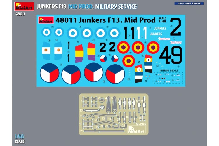 1:48 MiniArt 48011 Junkers F.13 Mid Production Military Service &ndash; German Propeller Aircraft - Min48011 6 - MIN48011