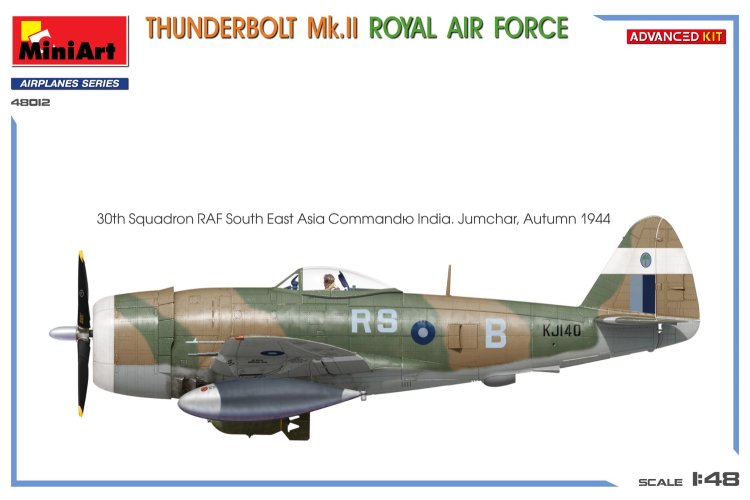 1:48 MiniArt 48012 Republic P-47 Thunderbolt Mk.II Royal Air Force - Advanced Kit - Min48012 7 - MIN48012