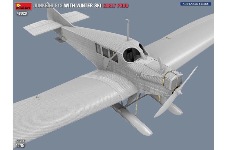 1:48 MiniArt 48020 Junkers F13 with Winter Skis - Early Production - Propeller Aircraft - Min48020 13 - MIN48020