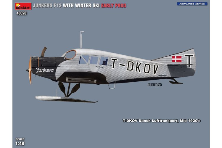 1:48 MiniArt 48020 Junkers F13 with Winter Skis - Early Production - Propeller Aircraft - Min48020 3 - MIN48020