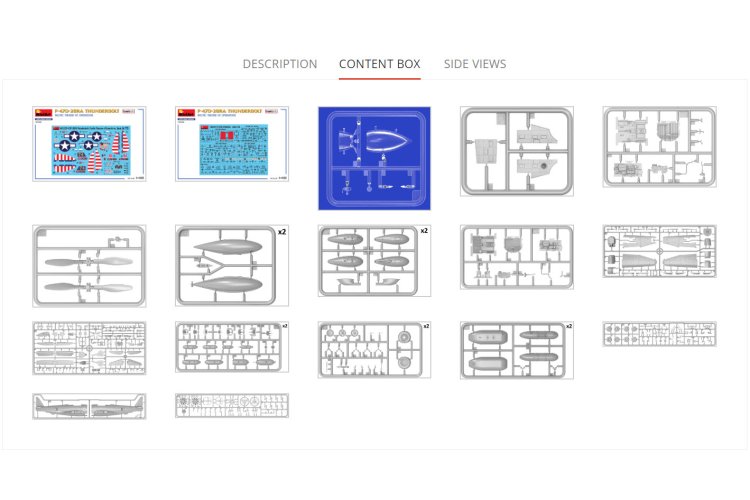 1:48 MiniArt 48022 P-47D-28RA Thunderbolt Vliegtuig - Pacific Theater of Operations - Basic Kit - Min48022 7 - MIN48022