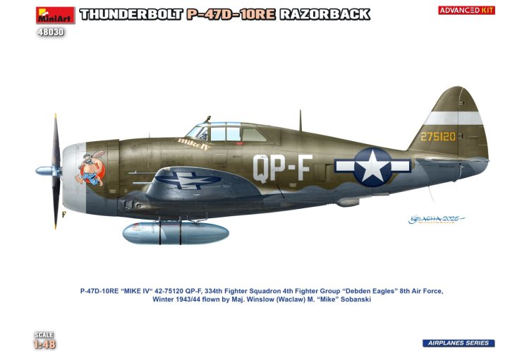 1:48 MiniArt 48030 Republic P-47D-10RE Thunderbolt Razorback - Advanced Kit - WWII Amerikaans Jachtvliegtuig - Min48030 2 - MIN48030
