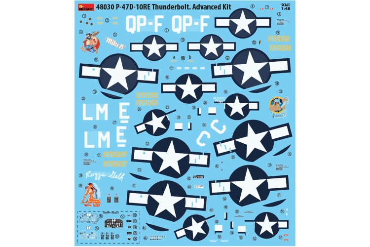 1:48 MiniArt 48030 Republic P-47D-10RE Thunderbolt Razorback - Advanced Kit - WWII Amerikaans Jachtvliegtuig - Min48030 5 - MIN48030