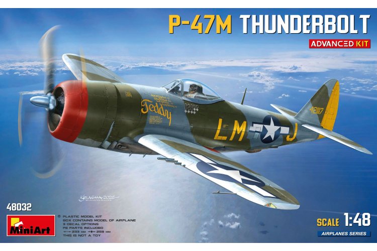 1:48 MiniArt 48032 Republic P-47M Thunderbolt WWII - Advanced Kit - Amerikaans Vliegtuig - Min48032 1 - MIN48032