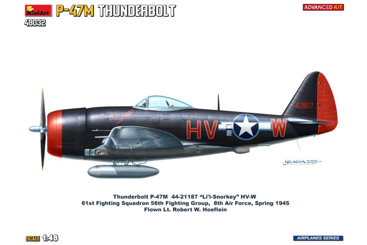 1:48 MiniArt 48032 Republic P-47M Thunderbolt WWII - Advanced Kit - Amerikaans Vliegtuig - Min48032 13 - MIN48032